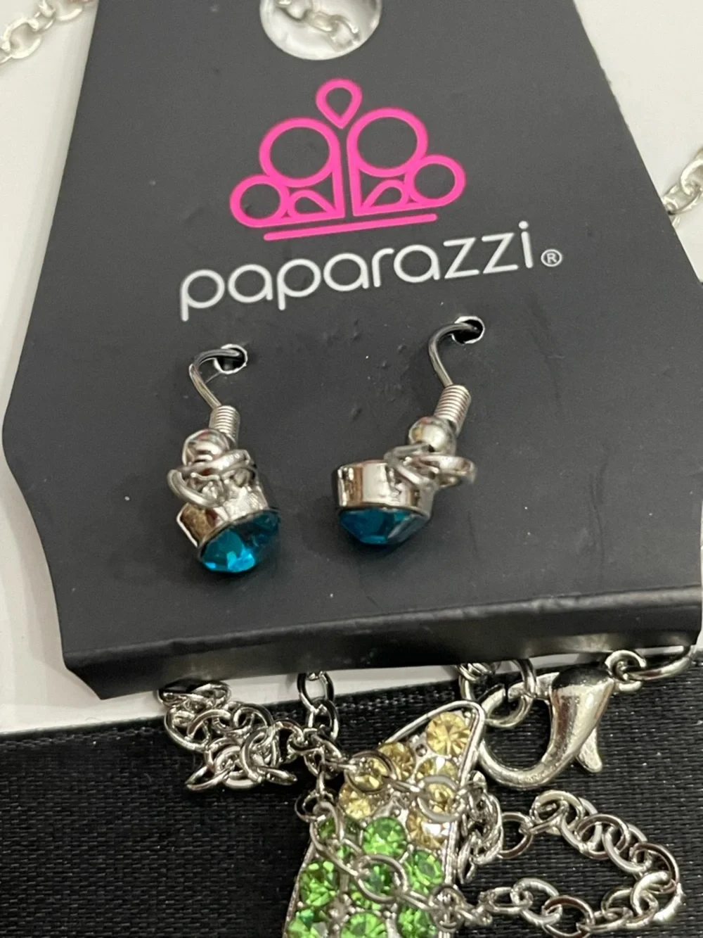 Paparazzi Starfish Crystal Pendant with matching earrings set nwt